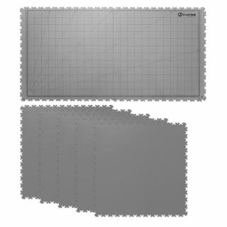 Podložka na pracovní stůl SimpleJack Grid + 5 dlaždic Barva: Light Grey