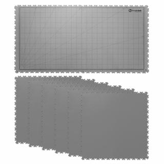 Podložka na pracovní stůl SimpleJack Grid + 6 dlaždic Barva: Light Grey