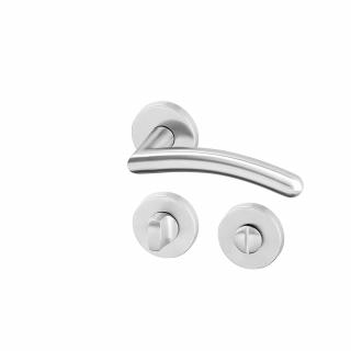 ACT dveřní klika HEDA R SlideBloc light (nerez) Provedení: WC (pro WC, koupelna)