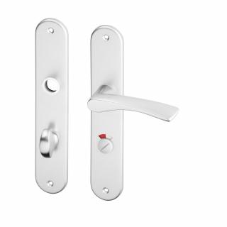 ACT dveřní klika PIA OV (hliník F1) Provedení: WC (pro WC, koupelna), Rozteč: 90 mm