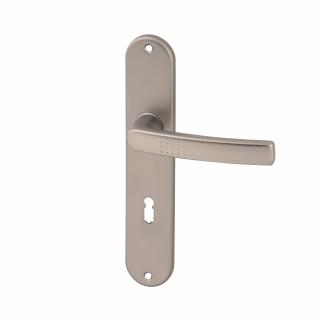 ACT dveřní klika ROSA OV (hliník F9) Provedení: BB (pro pokojový klíč), Rozteč: 72 mm