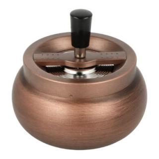 Cigaretový popelník kovový otočný Copper Tabi, 13cm