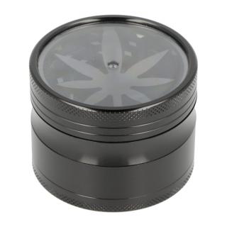 Drtič tabáku kovový Super Heroes ALU Black Hemp, 62mm