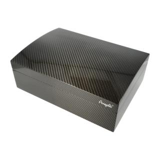 Humidor na doutníky Angelo Real Carbon 50D, 31x23x12cm