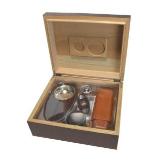 Humidor na doutníky SET 25D, třešeň, 26x22x10,5cm