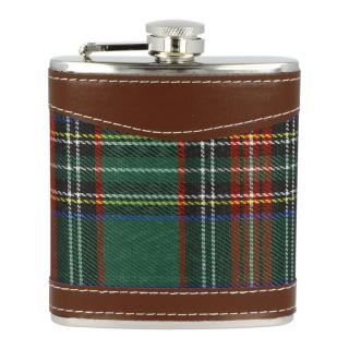 Placatka nerezová Tartan brown, 180ml