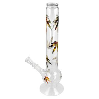 Skleněný bong Bouncer Multi Leaf colored, 38cm