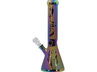 Skleněný bong kobra Rainbow 35cm, 67505