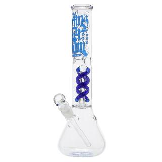 Skleněný bong s perkolací Amsterdam Blue Ice 37cm