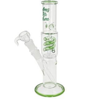 Skleněný bong s perkolací Amsterdam Green, 29cm