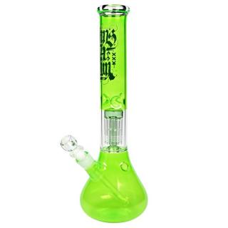 Skleněný bong s perkolací Amsterdam Green, 42cm