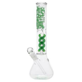 Skleněný bong s perkolací Amsterdam Green Ice 37cm