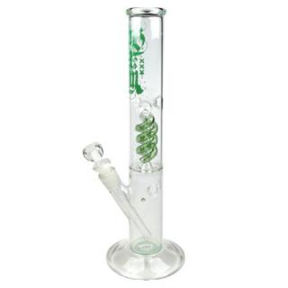 Skleněný bong s perkolací Amsterdam Green Ice 40cm