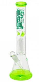 Skleněný bong s perkolací Amsterdam Green Ice 41cm