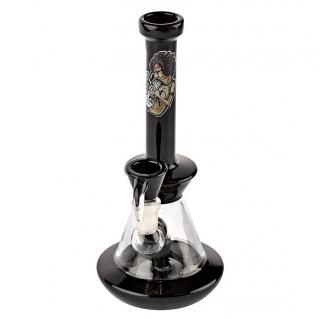 Skleněný bong s perkolací Amsterdam SB black, 22cm