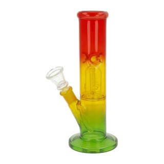 Skleněný bong s perkolací Super Heroes RYG Straight Ice, 20cm