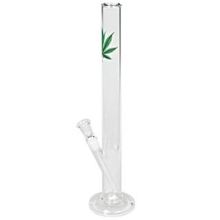 Skleněný bong Straight Leaf, 46cm