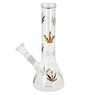 Skleněný bong Super Heroes Colored Leaves, 25cm