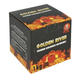 Uhlíky do vodní dýmky Golden River Premium, kokosové, 1kg