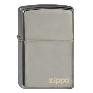 Zapalovač Zippo Black Ice Logo, lesklý