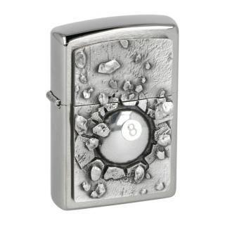 Zapalovač Zippo Eight Ball, broušený