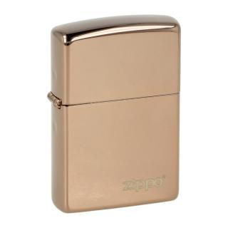 Zapalovač Zippo Rose Gold Zippo Logo, leštěný