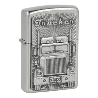 Zapalovač Zippo Trucker Emblem, patinovaný