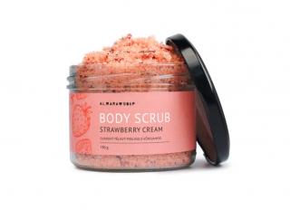 Jahodový tělový scrub STRAWBERRY CREAM 180g | Almara Soap