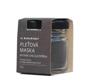 Přírodní maska na obličej CLEAN FACE BLACK 20g | Almara Soap