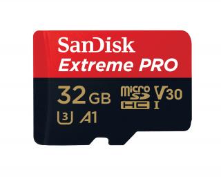 SanDisk Extreme Pro microSDHC 32 GB 100 MB/s A1 Class 10 UHS-I V30, Adaptér SDSQXCG-032G-GN6MA