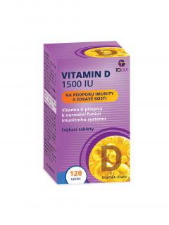 Vitamin D 1500 IU 120 žvýkacích tablet