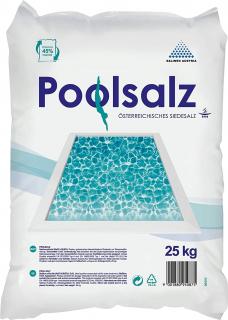 POOLSALZ, Bazénová sůl k výrobě chlóru elektrolýzou certifikovaná BPR 528/2012 Balení: Paleta 40 x 25 Kg