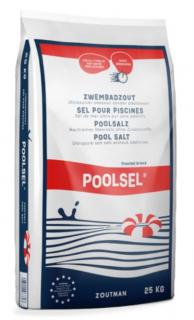 POOLSEL, Bazénová sůl k výrobě chlóru elektrolýzou certifikovaná BPR 528/2012 Balení: 25 Kg