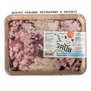 GRUB BARF, HOVĚZÍ MASOVÝ TÁCEK, 500 G