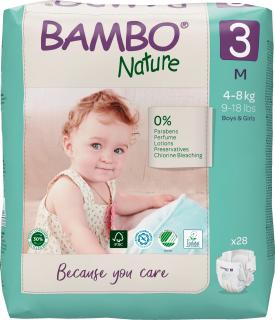 Bambo Nature 3 4-8kg, 28ks