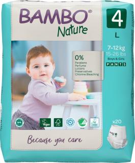 Bambo Nature PANTS 4, 7-12 kg, 20 ks