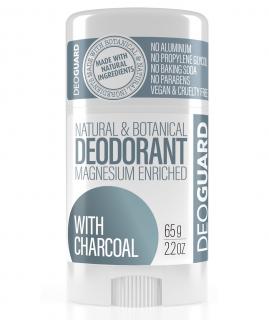 DEOGUARD PŘÍRODNÍ TUHÝ DEODORANT - NEPARFEMOVANÝ S AKTIVNÍM UHLÍM 65G