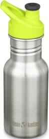 Dětská nerezová lahev Klean Kanteen Kid Classic Narrow w/Kid Sport Cap - 355 ml brushed stainless