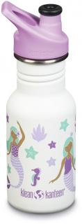 Dětská nerezová lahev Klean Kanteen Kid Classic Narrow w/Kid Sport Cap - 355 ml Mermaids