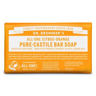 Dr. Bronner´s tuhé mýdlo Citrus-Orange 140g