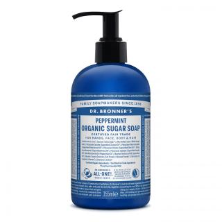 DR. BRONNERS tekuté mýdlo na tělo i vlasy SHIKAKAI, SPEARMINT-PEPPERMINT 355ml