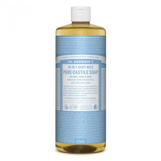 DR. BRONNERS TEKUTÉ UNIVERSÁLNÍ MÝDLO ALL-ONE, BABY-MILD 945 ml