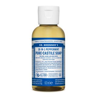 DR. BRONNERS tekuté universální mýdlo ALL-ONE, PEPPERMINT 60 ml