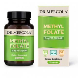 Dr. Mercola Methyl Folate 5 mg 30 kapslí