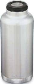 Nerezová termolahev Klean Kanteen Insulated Classic w/Loop Cap - 1900 ml stříbrná