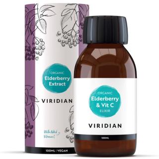 Viridian Elderberry Extract + Vitamin C 100ml Organic