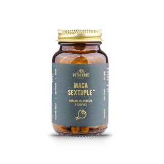 Vitalvibe Maca Sextuple™ BIO Gelatinized 3-Complex, 60 kapslí