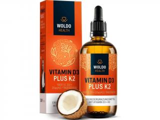 WoldoHealth Vitamín D3+K2 50ml