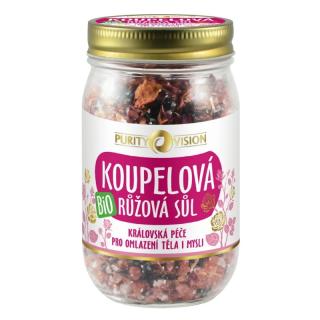 Bio Růžová koupelová sůl 400g