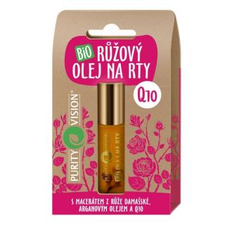 Bio Růžový olej na rty s Q10 10ml